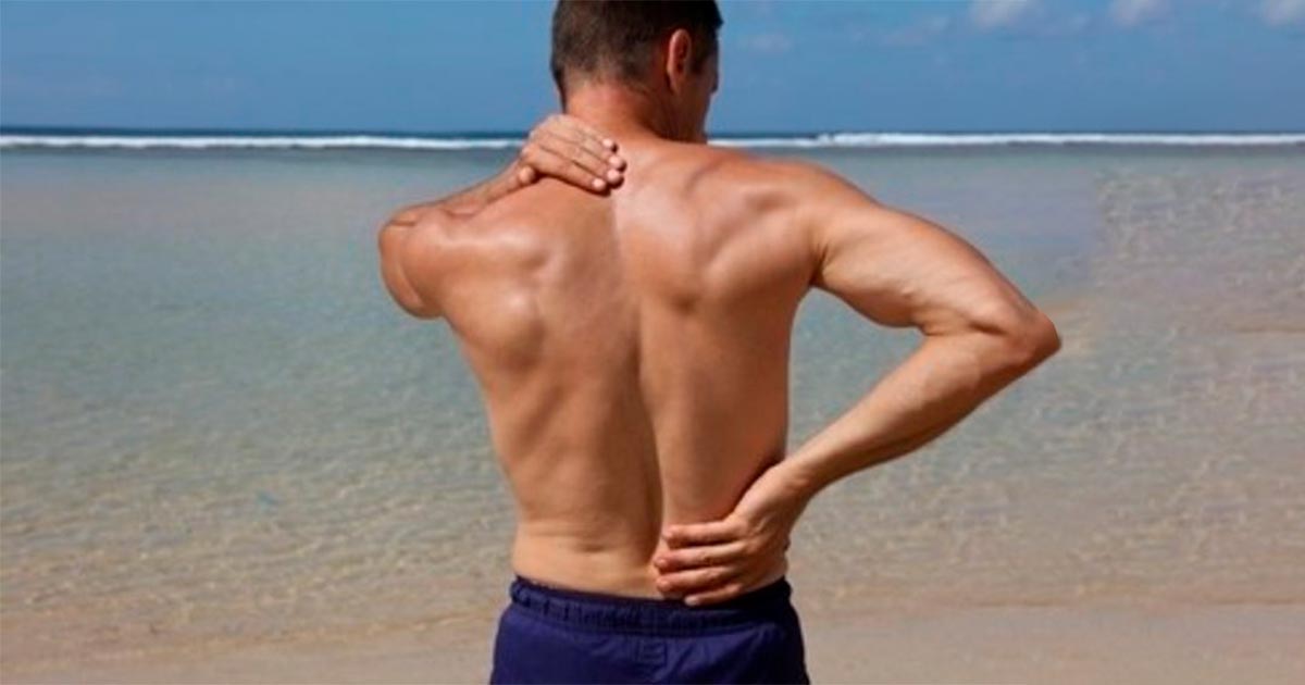 Como evitar dores de costas na praia